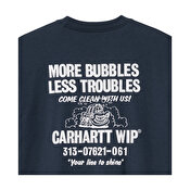 Carhartt WIP S/S Less Troubles T-Shirt, Blue/Wax