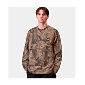 Carhartt WIP L/S Feather Tree T-Shirt, Camo Feather