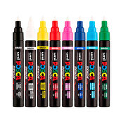 Uni Posca Brush PC-5BR, 8-Set