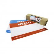 Hello My Name Is stickers XXL A2, 10-pack