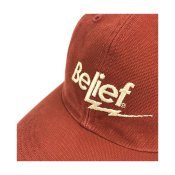 Belief Bolt 6-Panel Cap, Rust