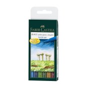 Faber-Castell PITT Artist Pen B 6 Set, Landscape