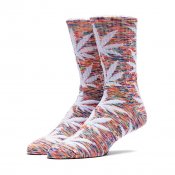 HUF Streaky Plantlife Sock, Rainbow White