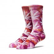 HUF Tie Dye Plantlife Crew Sock, Pink