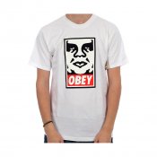 Obey Icon Face Tee, White