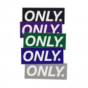 X-ONLY Block Logo Sticker, Mix