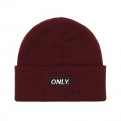 ONLY Tunnel Vision Beanie, Burgundy