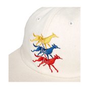 Parra Horse Club 6-Panel Hat, Natural