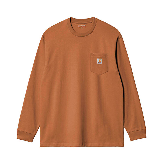 Carhartt WIP L/S Pocket T-Shirt, WIP H Brown