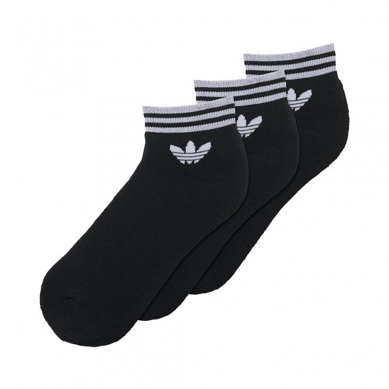 Adidas Originals Trefoil Ankle Socks, Black