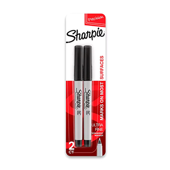 Sharpie Ultra Fine Point, Black, 2-Pack