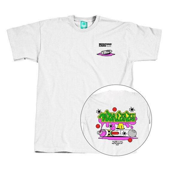 Montana Cans Bullet by Fresh T-shirt, White