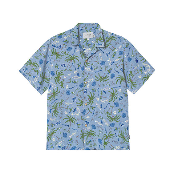 Carhartt WIP S/S Mirage Shirt, Mirage Print Frosted