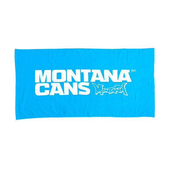 Montana Cans Beach Towel, Blue
