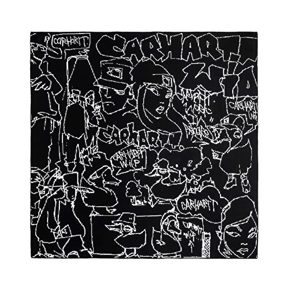Carhartt WIP Blinkerfluid Bandana, Black/Wax