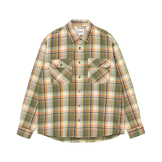 Carhartt WIP L/S Tunick Shirt, Tunick Check/Dollar Green