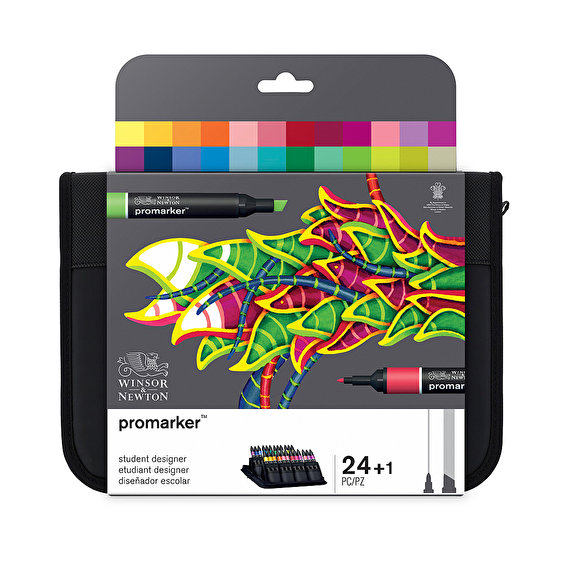Winsor & Newton Promarker Student Designer 24 Set Wallet
