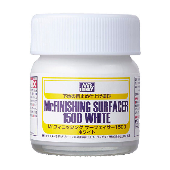 Mr. Hobby Finishing Surfacer 1500 White, 40ml