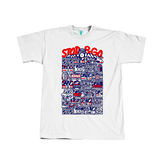 Montana Cans Traffic Jam T-shirt, White
