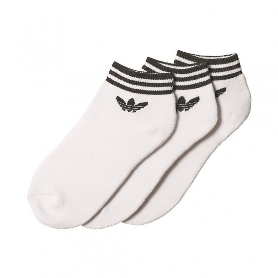 Adidas Originals Trefoil Ankle Socks, White