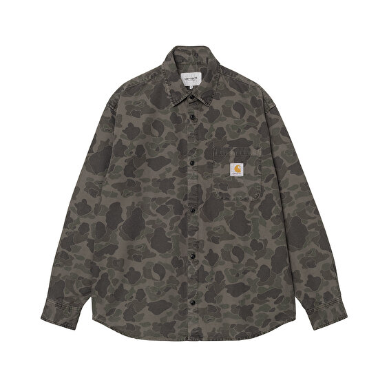 Carhartt WIP L/S Duck Shirt, Camo Duck