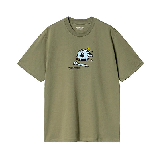 Carhartt WIP S/S Piggybank T-Shirt, Dollar Green
