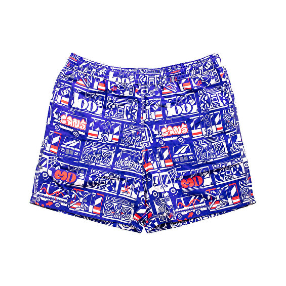 Montana Cans Traffic Jam Swimshort, Blue
