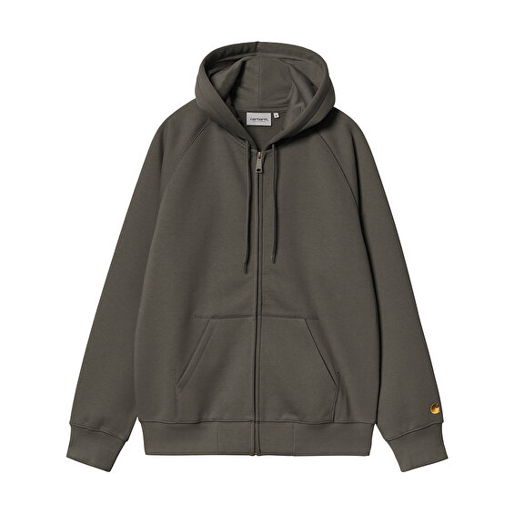 Carhartt WIP Hooded Chase Jacket, Shungite/Gold