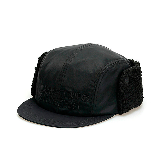 Carhartt WIP Olten Ear Guard Cap, Black/Black