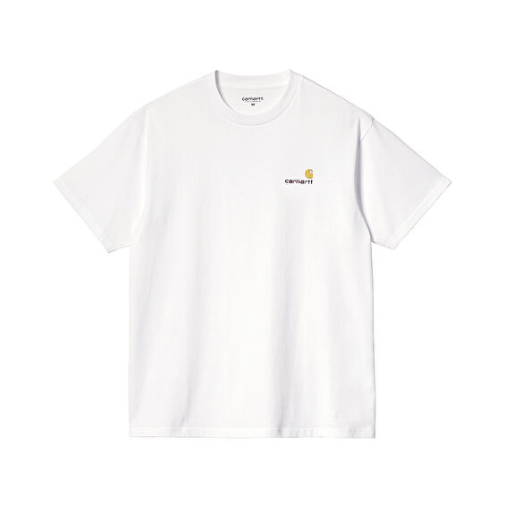 Carhartt WIP S/S American Script T-Shirt, White