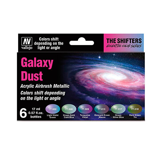 Vallejo Colorshift Set Galaxy Dust 6 x 17 ml