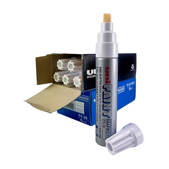 Uni Paint Marker PX-30 Silver 12-pack