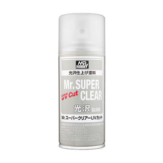 Mr. Hobby Super Clear UV Cut Gloss Spray, 170ml