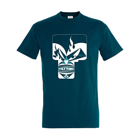 Skullnins Deep Ocean Skull T-shirt, Turquoise