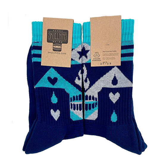 Skullnins Socks, Mar Azul