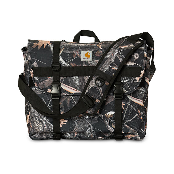 Carhartt WIP Jake Messenger Bag, Camo Feather Tree, Black