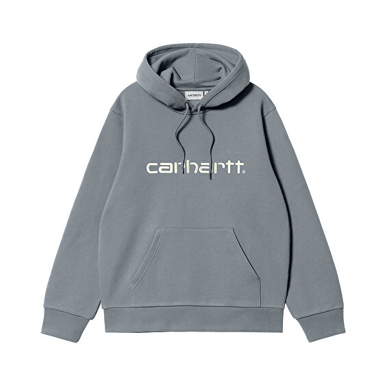 Carhartt WIP Hooded Carhartt Sweat, Dove Grey/Black