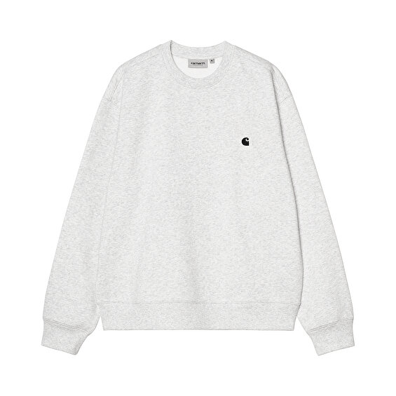 Carhartt WIP Mack Sweat, Ash Heather/Black