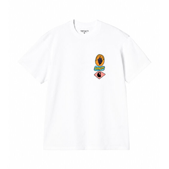 Carhartt WIP S/S Stacked Grapes T-Shirt, White