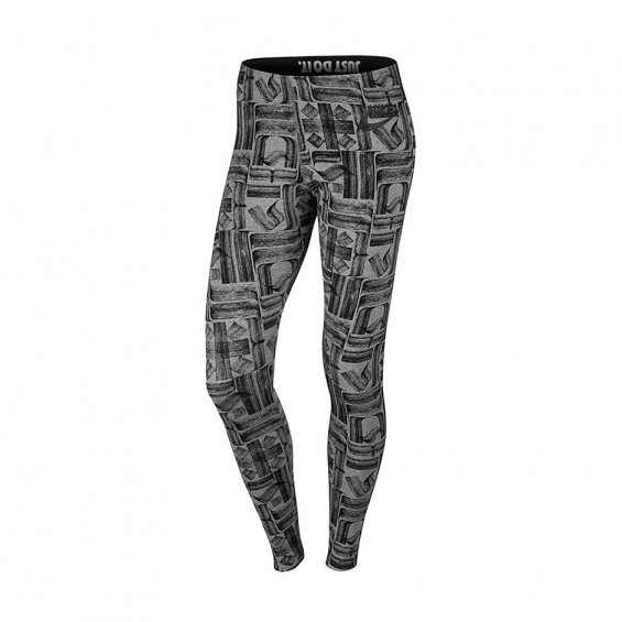 Nike Leg-A-See AOP Leggings Rostarr, Carbon Black front