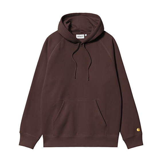 Carhartt WIP Hooded Chase Sweat, Palisander/Gold