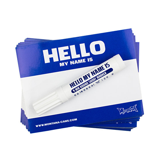 Hello My Name is Sticker 100-pack