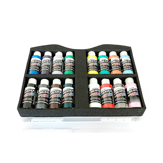 Createx Airbrush Colors Opaque Beginners Case