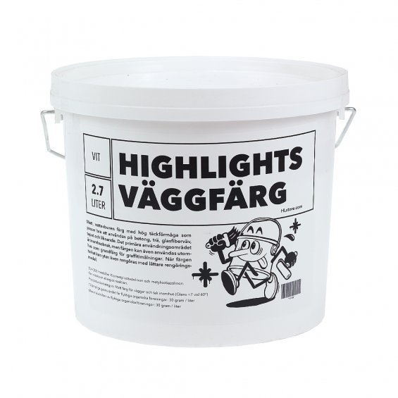 Highlights Väggfärg 2.7 liter, Vit