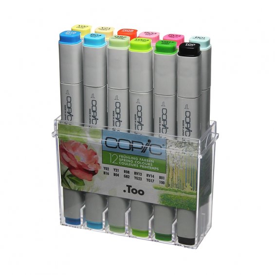 Copic Marker 12 Set, Spring Colours