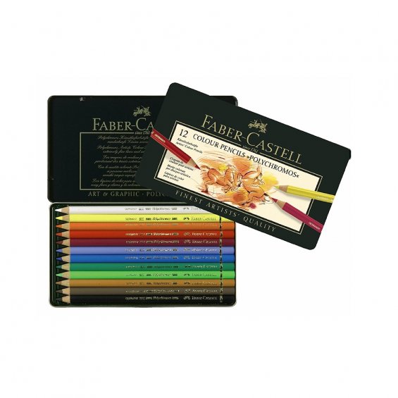 Faber-Castell Polychromos Färgpennor 12-set