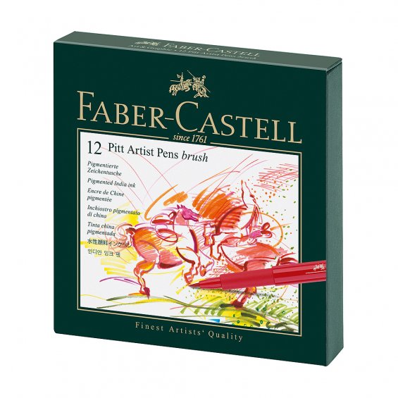 Faber-Castell PITT Artist Pen B studio Box 12 Set