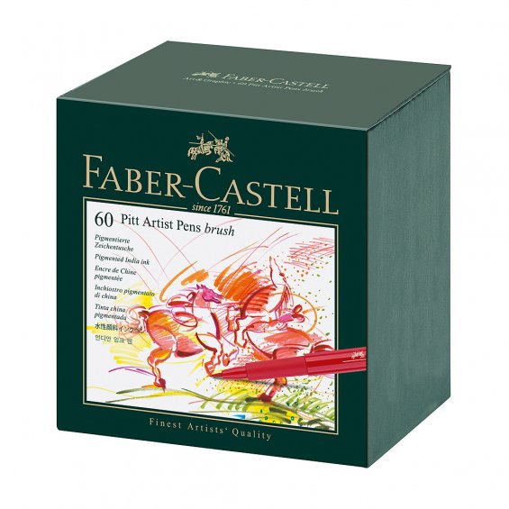 Faber-Castell PITT Artist Pen B studio Box 60 Set