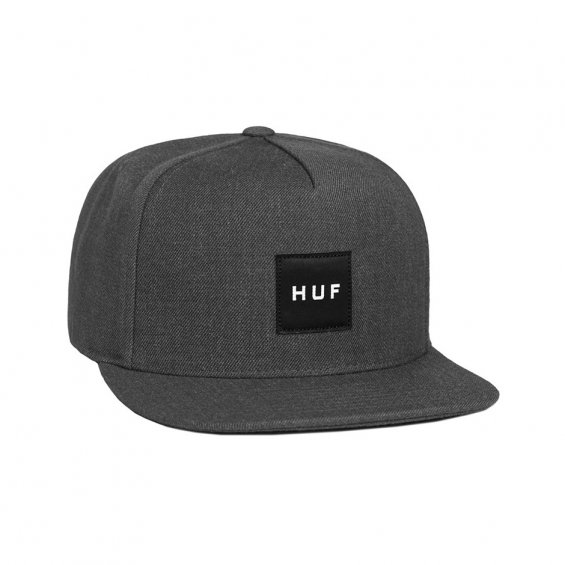 HUF Box Logo Snapback SU16, Charcoal