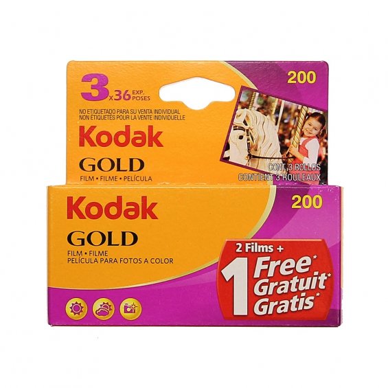 Kodak Gold 200 ASA 3 pcs Expired
